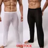 Calça de pijama casual calça de pijama de roupas de sono masculino masculino masculino