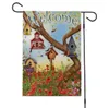 Camping Garden flag courtyard Flags welcome yard linen many variety of Banner