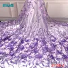 Ruban nigérian velours dentelle tissu 2022 haute qualité africain 3D Net mariage français Tulle matériel pour robe YA2113B17106792