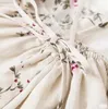 Diseñador de moda Niños Niña Vestidos con estampado de flores Ropa para niños Princesa Sin mangas Vestido vintage Bebé Fiesta de bodas de verano Vestido completo