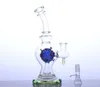 10 inch mini waterpijp bongglas bubbler roken water bong rook pijp bal perc blauw, groen