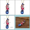 Pendant Necklaces Crystal Diamond For Women Men Bohemian Rhinestone Long Charms Chains Carshop2006 Drop Delivery 2021 Jewe Carshop2006 Dhnic