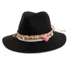 Szerokie brzegowe czapki HT3585 Panama Hat Women Men Summer Sun Beach Słom