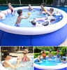 Groot vouwen outdoor zwembad tuin tuin indoor volwassen kinderen plastic pvc opblaasbaar zwembad draagbare familie volwassenen baby veiligheid training water pools apparatuur