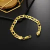 Link Chain Gold Color Silver Bracelets For Women Men 8MM Geometry Fashion Wedding Party Christmas Gifts Fine JewelryLink Lars22