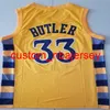 College Marquette Golden Basketball 33 Butler Jersey Dwyane Wade 3 Uomo Cucito Nero Giallo Uniformi Alta qualità
