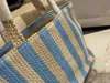 Strandsäckar handväskor totes lyxiga kvinnor avslappnade messenger virkade axelväskor designers shoppingväska