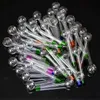 Glass Bong Oil Burner Pipe Hookahs Manufacture Handcraft 4.0inch Thick Pyrex Colorful Tobacco Hand Pipes For Smoking 3158 T2