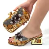 Dress Shoes Chan 2022 Italian Design Striper Snake Pattern Rhinestone Flower Summer For Women Sandals And Bag Party