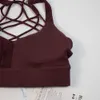 Yoga Bra Women039s Olmak için Çapraz kayış sporları iç çamaşırı yüksek elastik iç çamaşırı koşu fitness spor tankı tops4336354