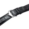 Titta på Bands äkta läder Watchbands Armband 18 19 20 21 22 24mm Women Wen Brown Black Band Strap AccessoriesWatch Hele22
