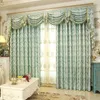 Curtain & Drapes European Curtains For Living Dining Room Bedroom Encrypted Gold Wire Jacquard Luxury Home Decor Blackout Window CurtainsCur