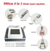 30W 4 i 1 980nm Diod Laser Varice Curing Machine Spider Veins Nail Fungus Removal Device