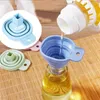 Kitchen Gadget Specialty Tools Folding Mini Funnel Silica Gel Liquid Oil Dispense Funnel Oiler Accessories Utensilios