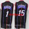 Mens Kyle 7 Lowry Fred 23 Vanvleet Pascal 43 Siakam Tracy 1 McGrady Vince 15 Carter Camisa Retro Basquete Jersey Tamanho S-5XL