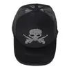 New Fashion Skull Baseball Cap For Men Women Crystal Inlaid Sponge Mesh Trucker Hat Spring And Summer Hip Hop Hats HCS185