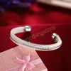 Charme Bracelets En Argent Pour Femmes Fine Net Bracelet Mode Fête De Mariage Cadeau De Noël Fille Étudiant Bijoux