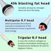 Slim Machine 3 Wands 40k Cavitation Ultrasonic Body Slimming Beauty Equipment Weight Loss RF Radio Skin Lyft Dra ￥t anti-rynkmassager
