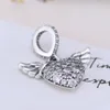 925 Siver Beads Charms for Pandora Bracelets Designer для женщин Moon Heart Angel Wings Snowflake морские звезды