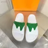 Sandalias para hombre Empalme Color de contraste Elementos de flores antiguas Chanclas de cuero de becerro Zapatillas planas de goma ligeras y cómodas Tamaño 38-44