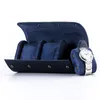 2 3 slots Watch Roll Travel Case Storage Organizer Perfect Gift for Men Microfiber PU Leather case 220617