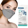 KN95 Masker Dezelfde kleur oor touw stof facemask kleurrijke oor touwen volwassen driedimensionale wegwerp maskers groothandel