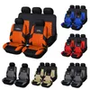 Autoyouth Car Seat Covers Full Set Car Seat Protector Auto stoelafdekkingen Polyester Fabric Universal Pasts De meeste auto's Covers Orange H220428