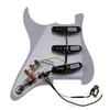 Pickguar SSS chargé de guitare jaune wk wvs alnico 5 pick-ups Welding Harness