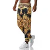 Luxury Men Joggers Sweatpant 3D Floral Print Spodni joggingowe spodnie Mężczyźni swobodny hip hop streetwear sporty męskie 220509