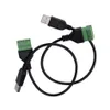 Connecteur à vis à boulon femelle USB 2.0 mâle à 5 broches avec câble adaptateur de prise de borne blindée