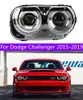 Auto Styling Voor Dodge Koplampen 20 15-20 19 Nieuwe Challenger Led Koplamp Led Dynamische Signaal Drl Bi xenon Verlichting Auto Accessoires