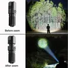 6800 Lümenler Mini Güçlü LED El Flashlight XHP50 Dahili Batter