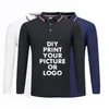 Dostosowany druk projektowy projekt Polo T Shirt dla mężczyzn Kobiety Bawełniane topy z długim rękawem Autumn Unisex Business Poloshirt 220714