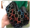 2022 Moda Zapatillas para mujer Diseñador Patrón Bordado Carta Playa Ocio Chanclas Sandalias de suela gruesa para mujer 35-40