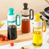 Olive Oil Dispenser Kitchen Salad Tools Glass Container Carafe Vinegar Cruet Misters Bottle with Silicone Brush for Kitchen Cooking sxaug08