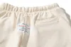 Beżowe spodnie spodnie dresowe mężczyźni kobiety graffiti wysokiej jakości elastyczna talia Unisex spodnie biegacze spodnie sznurek