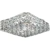 Ny modern takkronor för sovrum kreativt design vardagsrum kristalllampa lyxig fyrkantig led cristal ljus fixtur