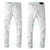 Męskie dżinsy w trudnej sytuacji rozryte spodnie motocyklowe Slim Fit Motorcycle Denim Pant Men Designer dżinsy Rozmiar 29-403174