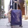 '' Inch Rolling Luggage Set Travel Suitcase Spinner Wheels Trolley Bag Case Diamond Silver Women J220708 J220708