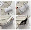 Women Fashion odile Pattern Shoulder Bags 2022 Trend Ladies Armpit Bag Vintage PU Leather Mobile Purse Handbags Small Clutch G220531