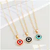 Hangende kettingen Turks symbool kwade oog ketting vrouwen mannen nazar kalkoen Arabisch islamitische gelukkige charme blauwe ogen drop levering sieraden dhu50