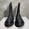 مصمم-رجال الجلود منتصف نصف الأحذية المدربين عارضة رجل أحذية الارتفاع زيادة عالية أعلى الشقق السوداء الخريف أحذية