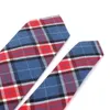 Papillon in cotone casual cravatta scozzese per abiti da lavoro da sposa uomini magri controlla cravatta sottile Gravatas Wear Fier22