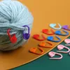 縫製ツール120ピースミニプラスチック安全ピンカラフルな編み物かぎ針編みマーカーかぎ針編み針クリップ10色