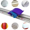 Professionellt handverktyg sätter aluminiumlegering för KT-kort PVC Manual Cutting Ruler Anti-SKID Positioneringsspår träbearbetningsverktyg Professionellt