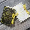 20/10Pcs Ramadan Gift Boxes Quran Book Shape Design Candy Cookies Packaging Box for Eid Mubarak Islamic Muslim Decor 13 cm 220427
