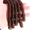 Gehaakte Vlechten Haar Synthetische Vlechten Haarverlenging 14 inch 70 g/pak Afro Kapsels Zachte Faux Locs Haar Zwart Bruin kleur LS07