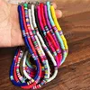 Fashion Colorful Clay Choker Necklace For Women Bohemian Adjustable Soft Pottery Collar Necklace Boho Beach Jewelry Gifts