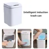 16L Lixo de indução inteligente pode automático sensor inteligente lixo de toque elétrico para banheiro da cozinha lixo 220813