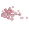 Andra modetillbehör Crystal Peach Heart-Shaped Pendant Ornament Semi Energy Stone Drop Delivery 2021 Qzokr